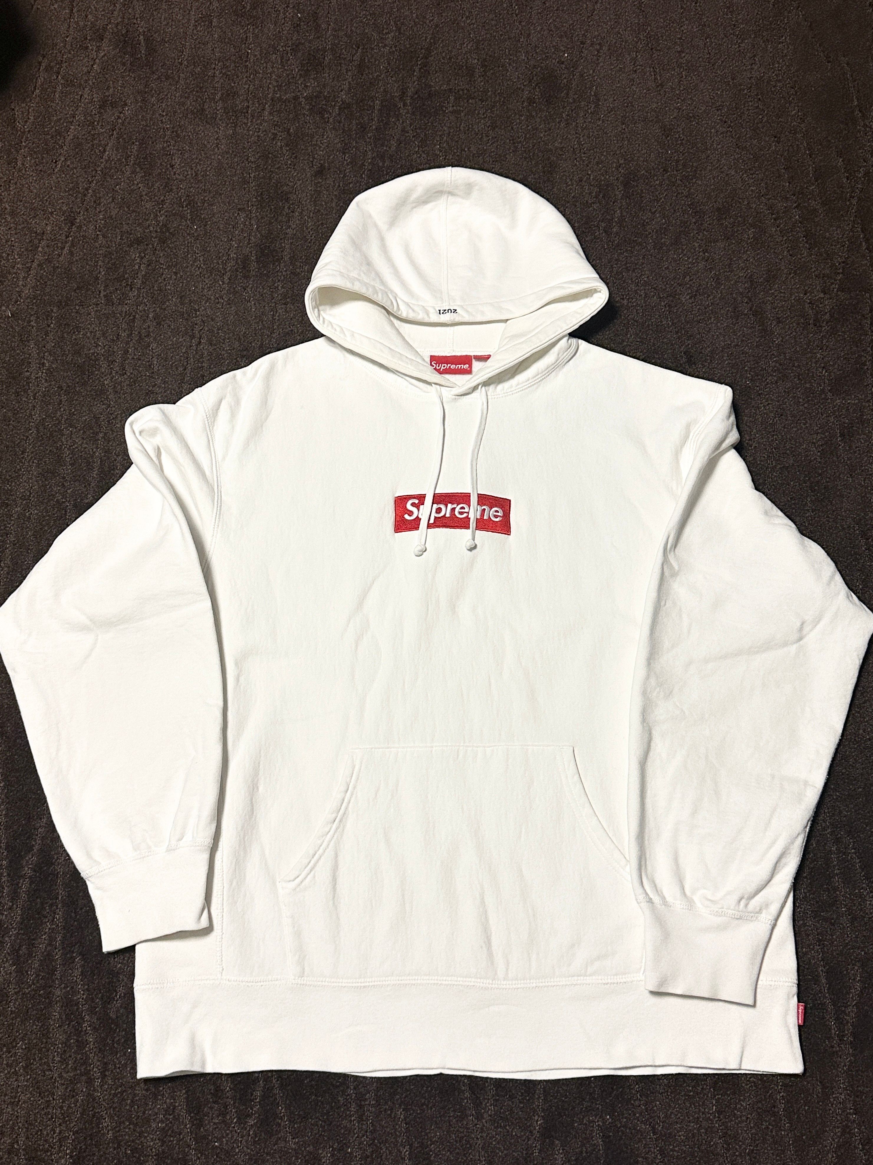 Supreme Box Logo Hooded Sweatshirt "White" (21FW)