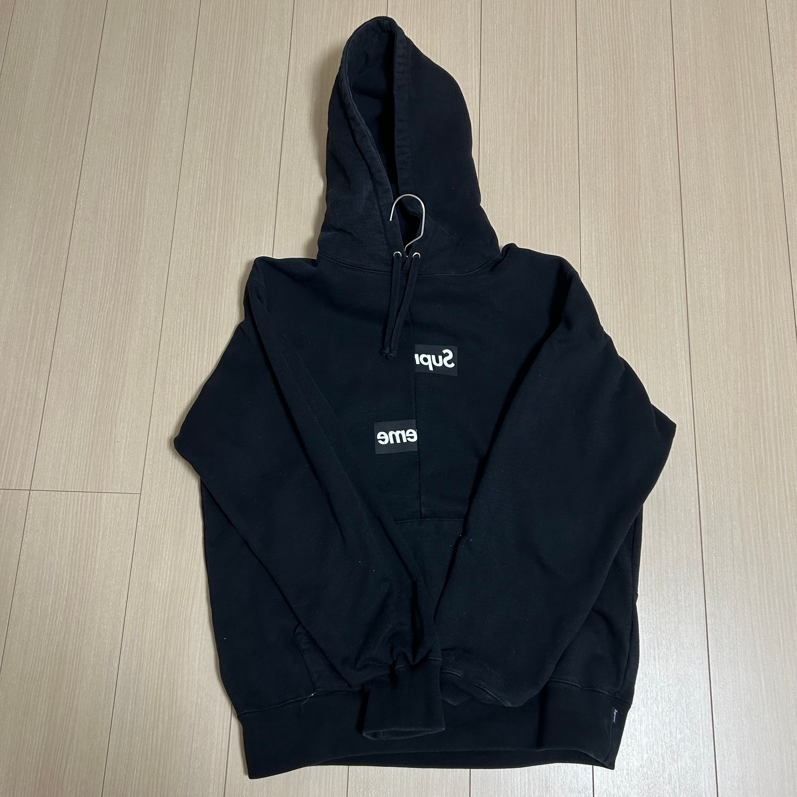 Supreme / Comme des Garçons SHIRT® Split Box Logo Hooded Sweatshirt "Black"