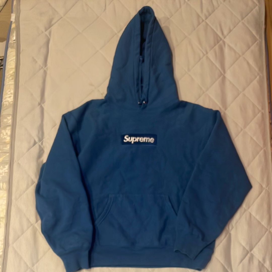 Supreme Box Logo Hooded Sweatshirt "Blue" (23FW)