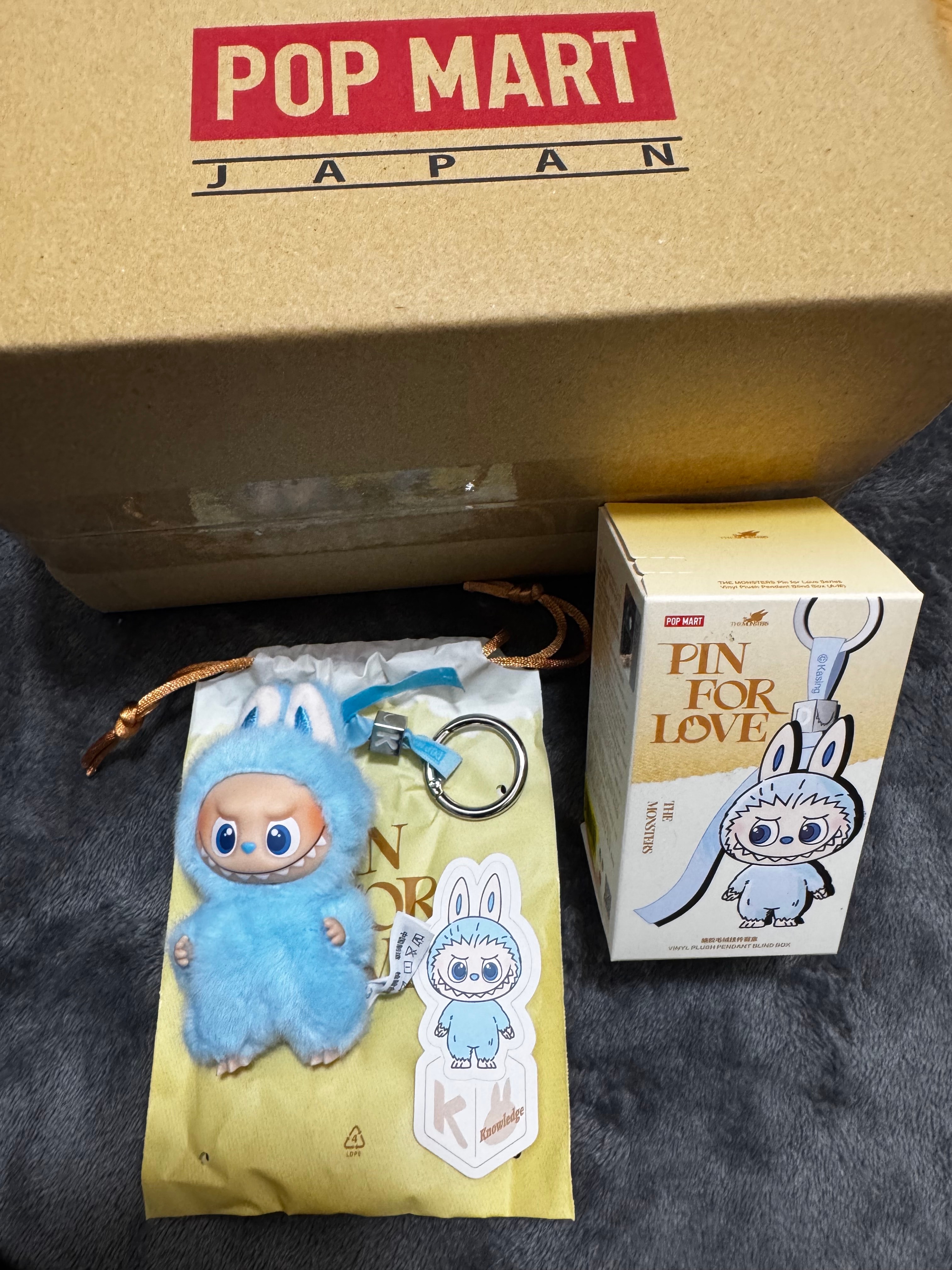 POP MART THE MONSTERS (LABUBU) Pin for Love Series-Vinyl Plush Pendant (A-M) K