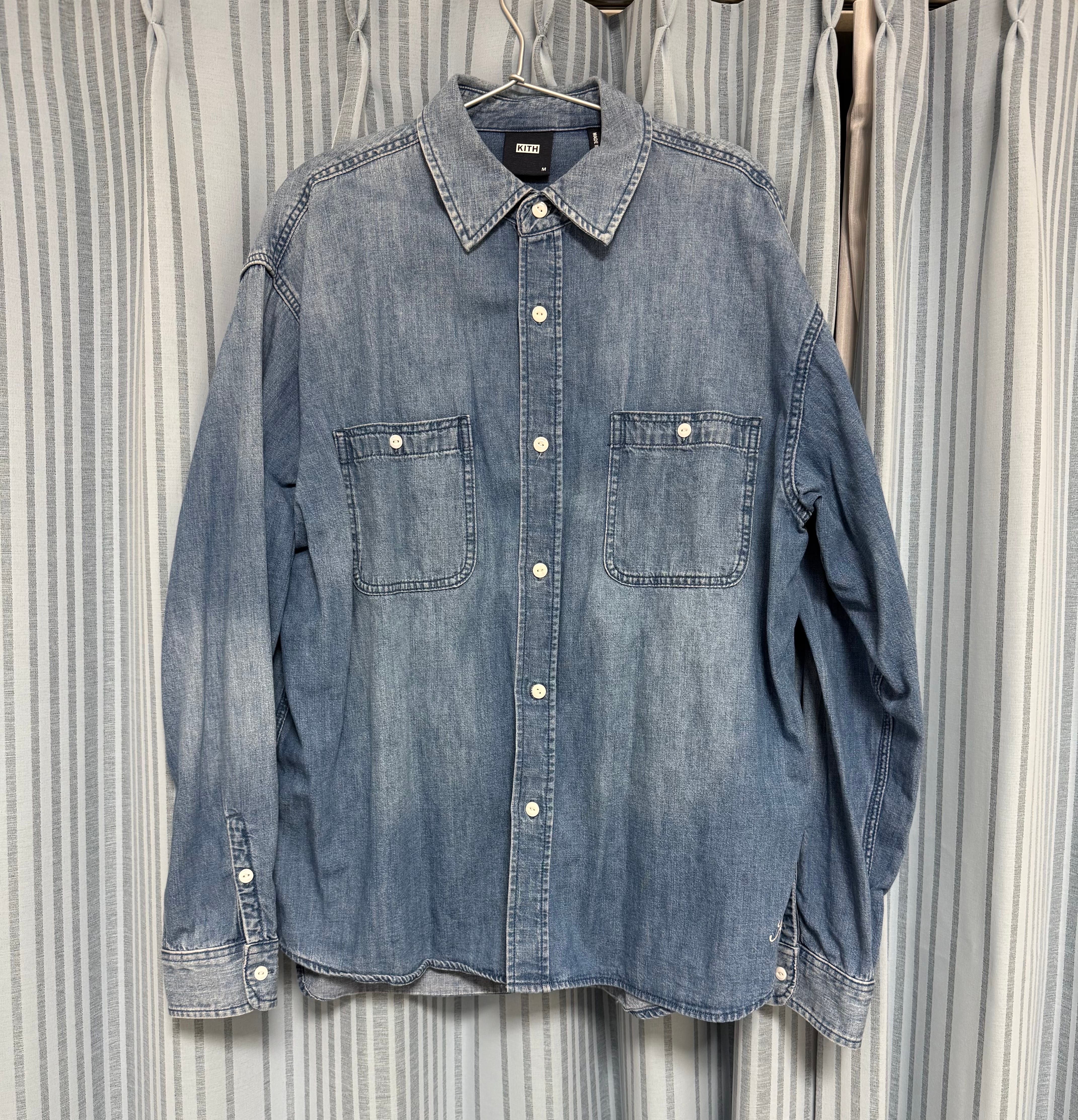 kith Classic Light Wash Denim Shirt 