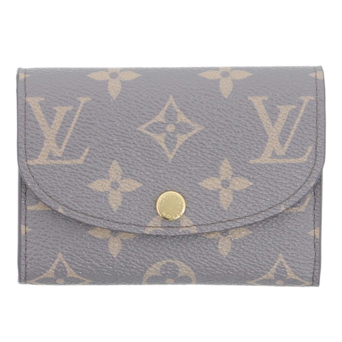 【お値下げ品】LOUIS VUITTON ルイ・ヴィトン ポルトモネ ロザリ 二つ折り財布 M12367 モノグラム グレー  レディース【中古】