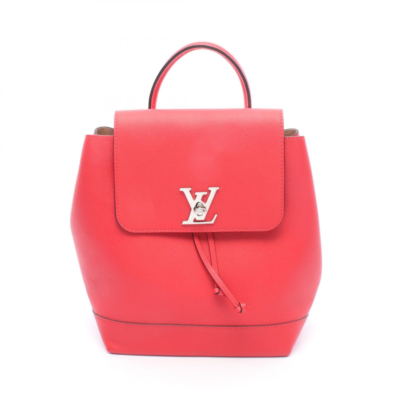 ルイ・ヴィトン LOUIS VUITTON ロックミー バックパック リュックサック バックパック バッグ レザー トリヨンレザー トリヨンレザー ルビー レディース レッド系 M41818 【中古】