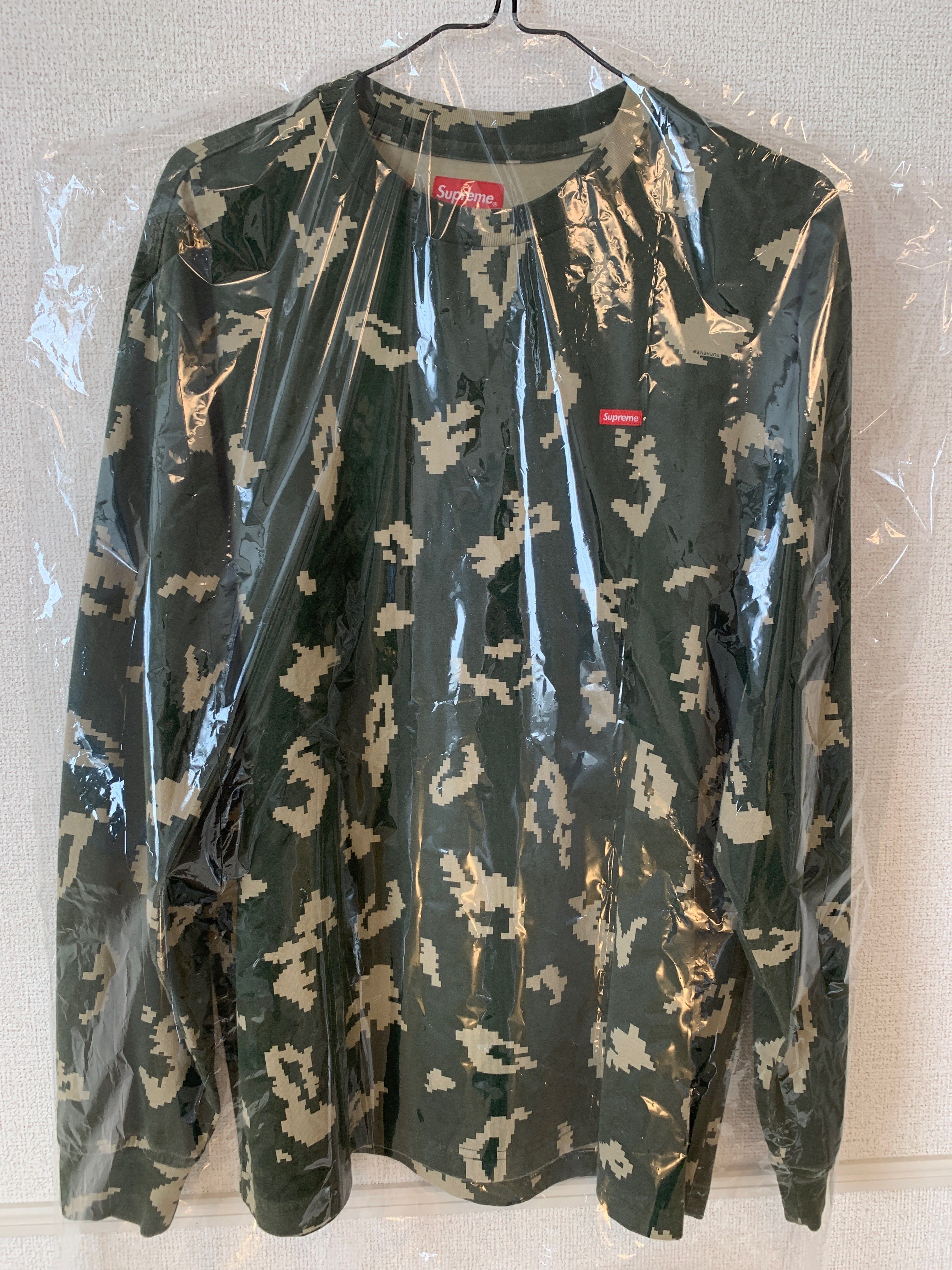 Supreme Small Box L/S Tee "Olive Russian Camo"(21FW)