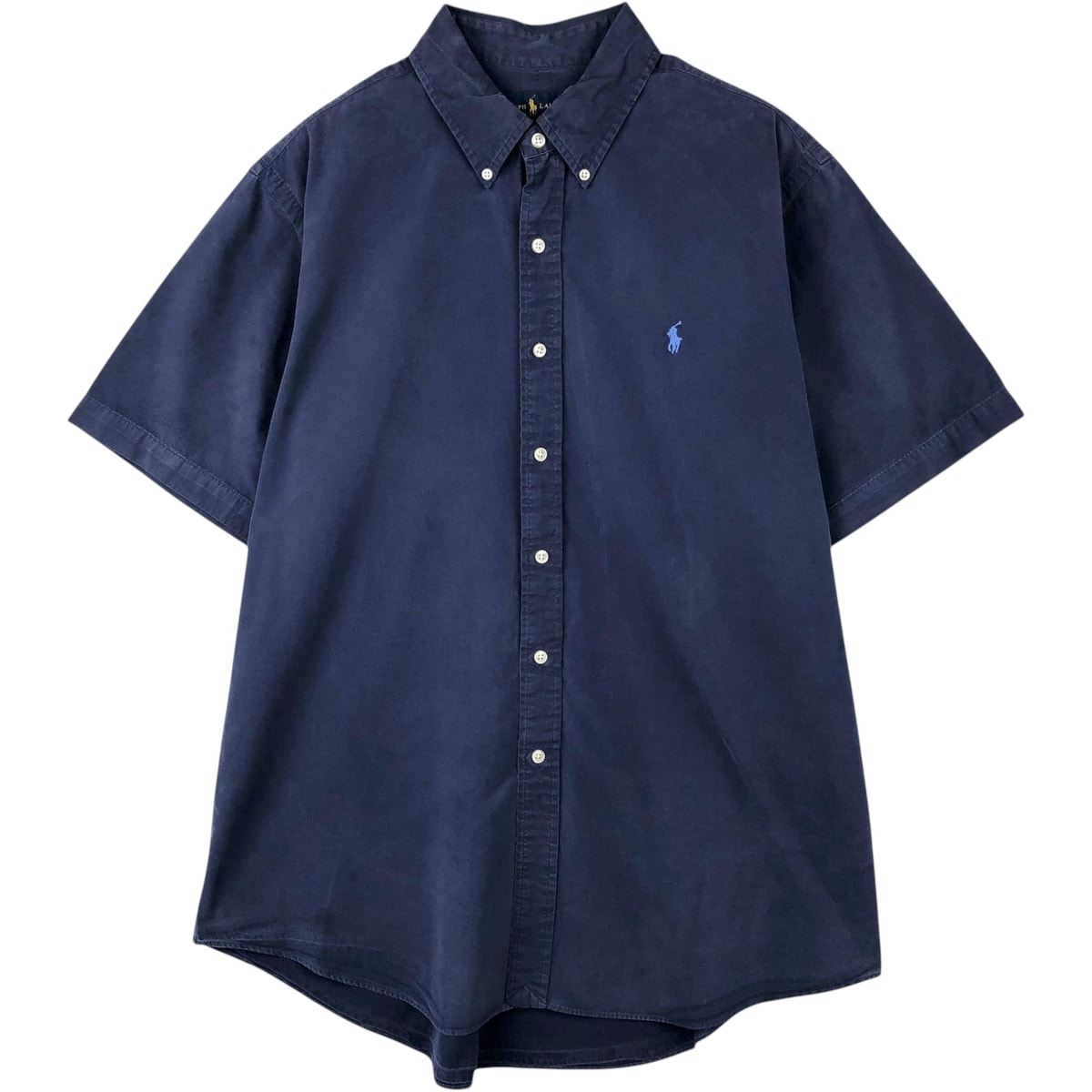 古着 ラルフローレン Ralph Lauren 半袖 ボタンダウンシャツ メンズXL相当/eaa653096