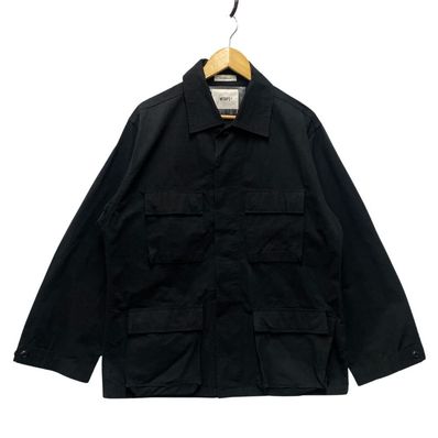 WTAPS ダブルタップス 品番 WVDT-SHM03 JUNGLE LS SHIRT NYCO RIPSTOP ジャングル シャツ ブラック サイズ3 34074