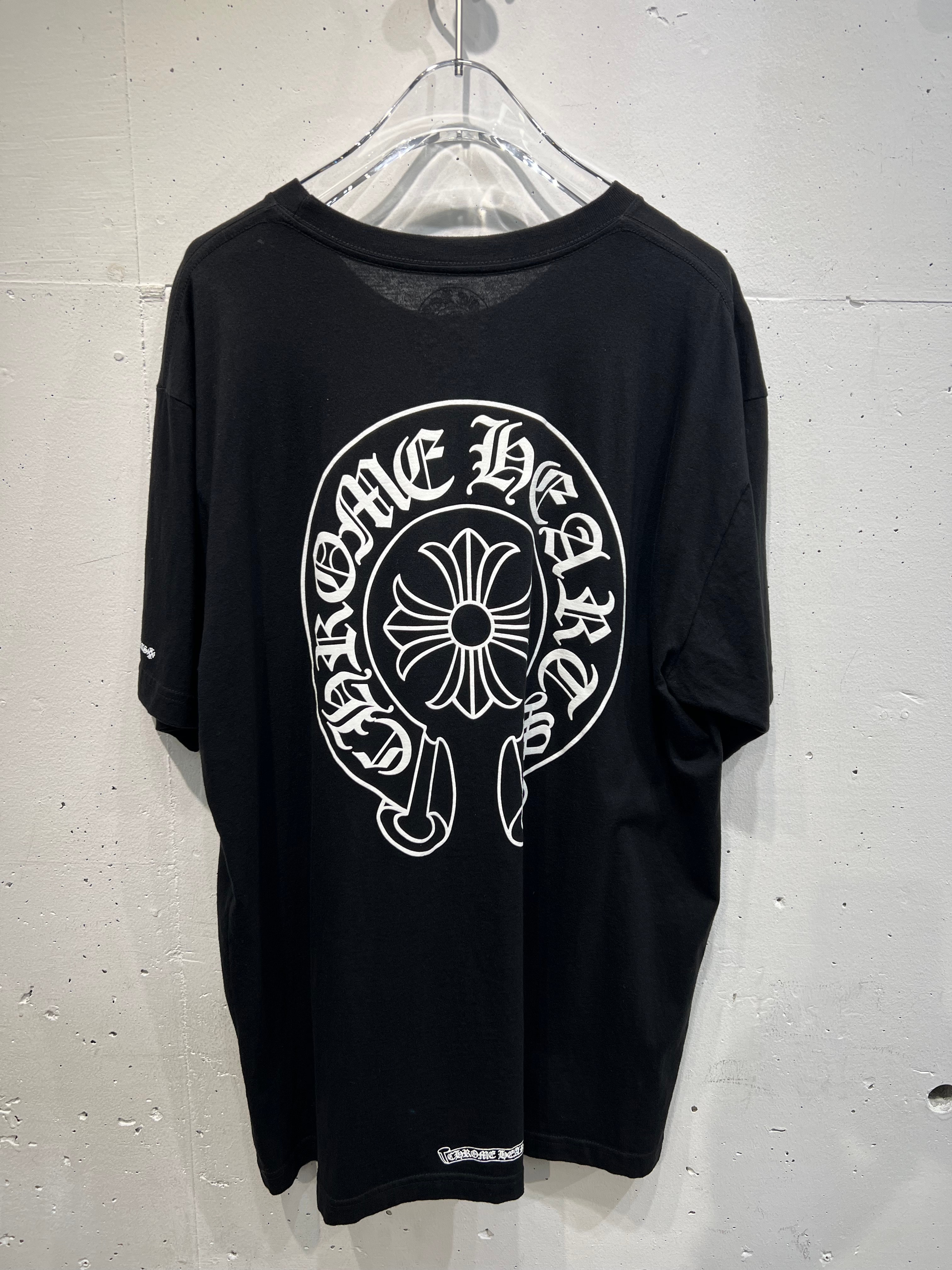 A (未使用に近い)】クロムハーツ ホースシューロゴ ポケットTシャツ 
