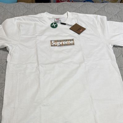 Supreme / Burberry Box Logo Tee "White"