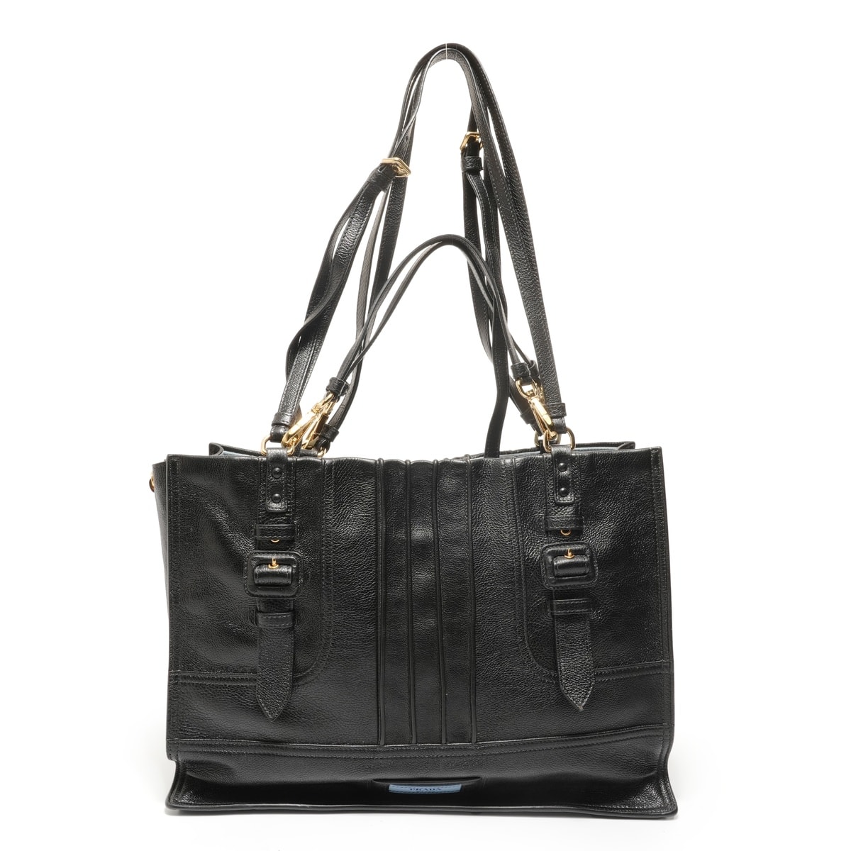 プラダ PRADA エティケット ショッピング 2WAY レザー ショルダーバッグ【中古】