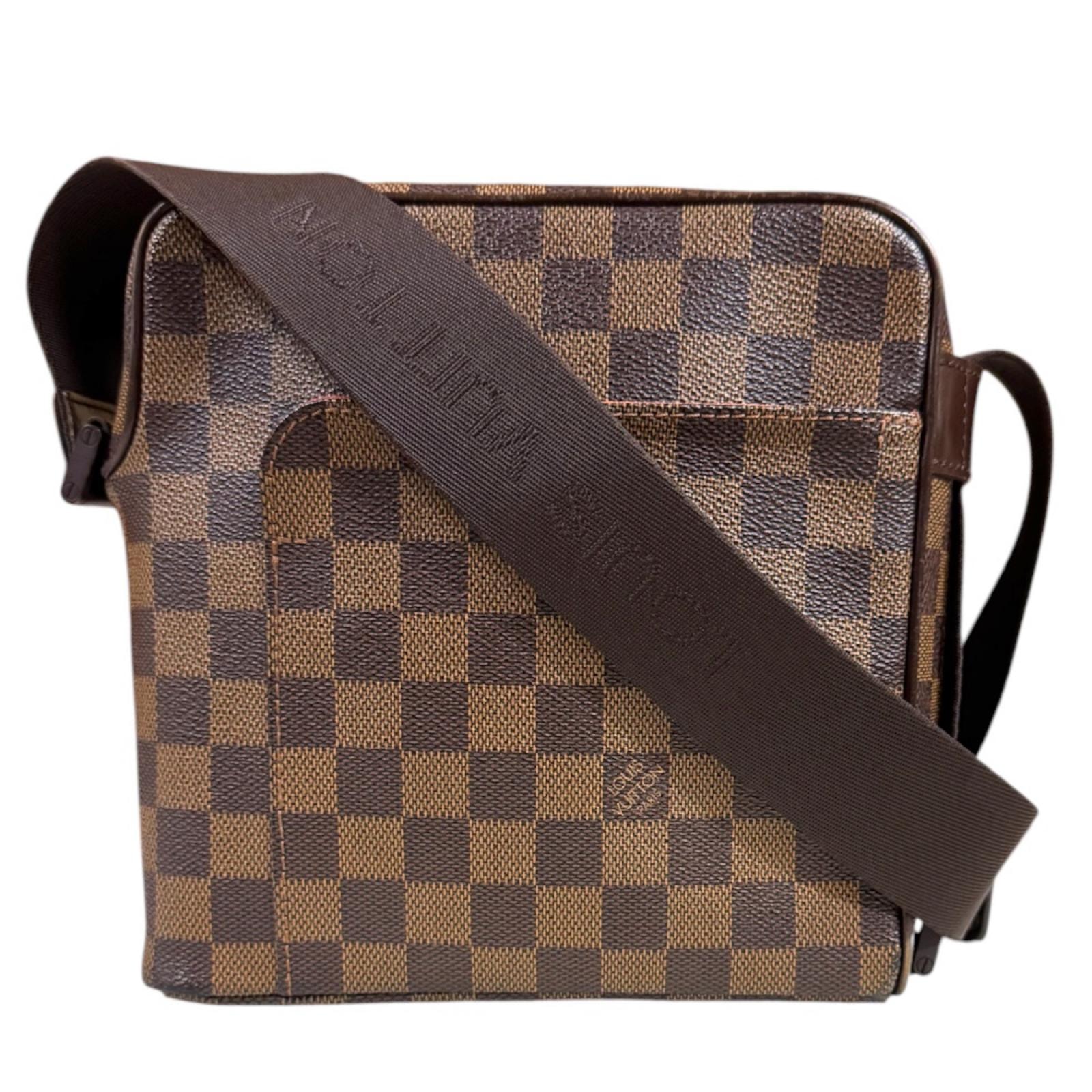 ルイヴィトン オラフPM ダミエ ショルダーバッグ ダミエキャンバス N41442 ブラウン レディース LOUIS VUITTON  中古