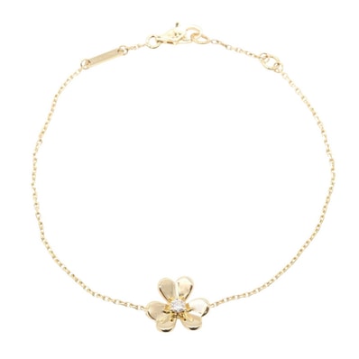 ヴァンクリーフ&アーペル Van Cleef & Arpels フリヴォル 1PD ブレスレット ブレスレット アクセサリー K18(イエローゴールド) ダイヤモンド レディース ゴールド系 / クリア系 VCARPJMM00 【中古】