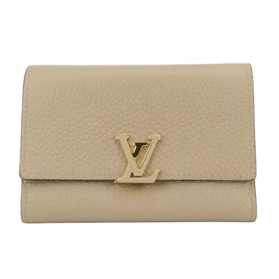 Louis Vuitton Capucines Compact Wallet Taurillon Leather "Galet"