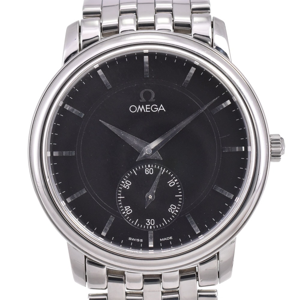 値下 オメガ OMEGA 4520.51 デビル プレステージ スモールセコンド 手巻き メンズ 美品 P#142578