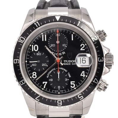 値下 チューダー TUDOR 79270P プリンスデイト クロノグラフ 自動巻き メンズ C#147092