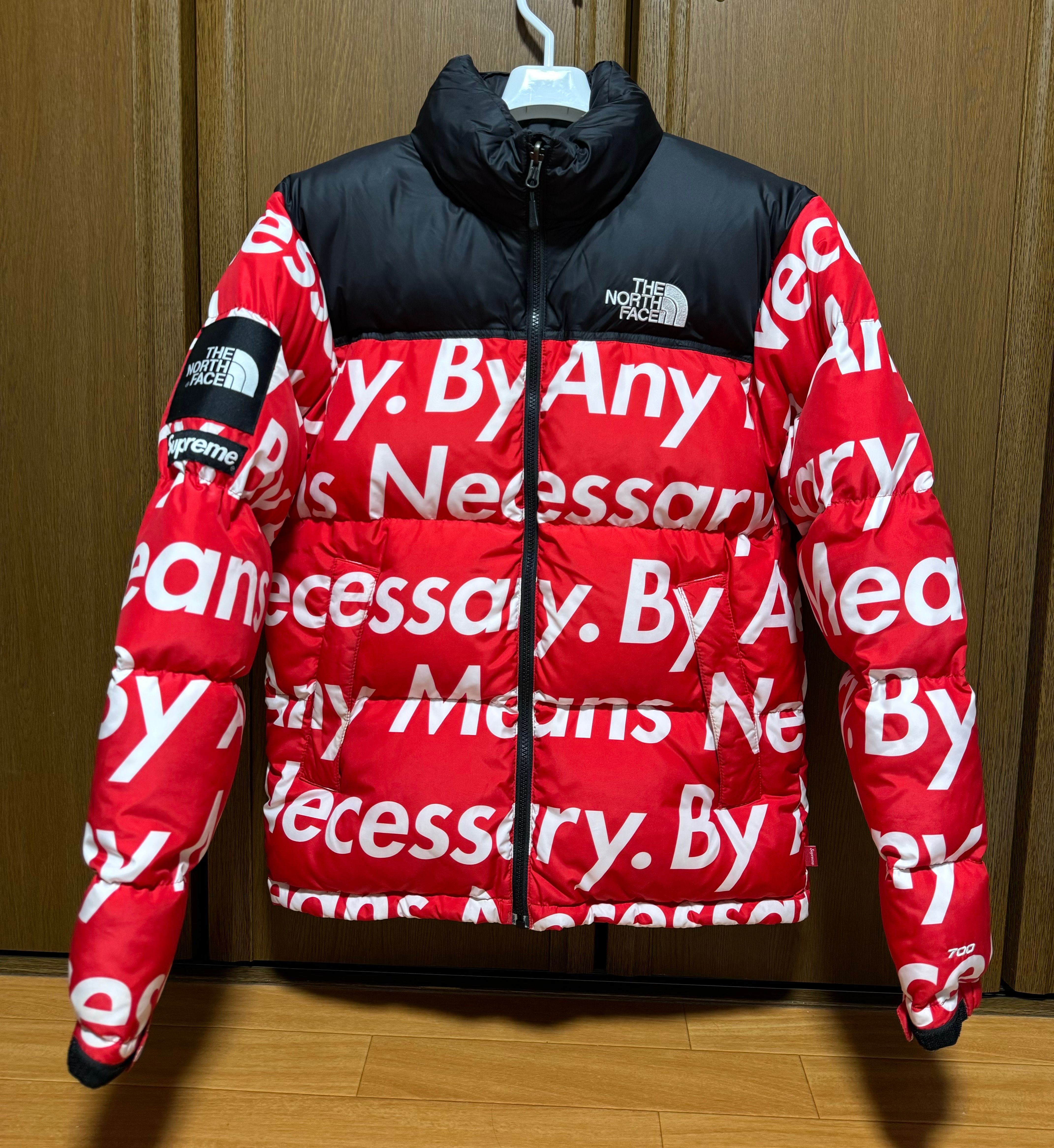 Supreme x The North Face By Any Means Nuptse Jacket "Red"