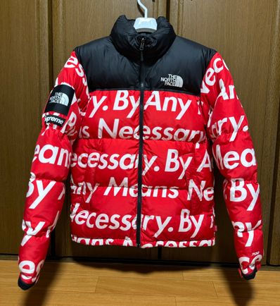 Supreme x The North Face By Any Means Nuptse Jacket "Red"