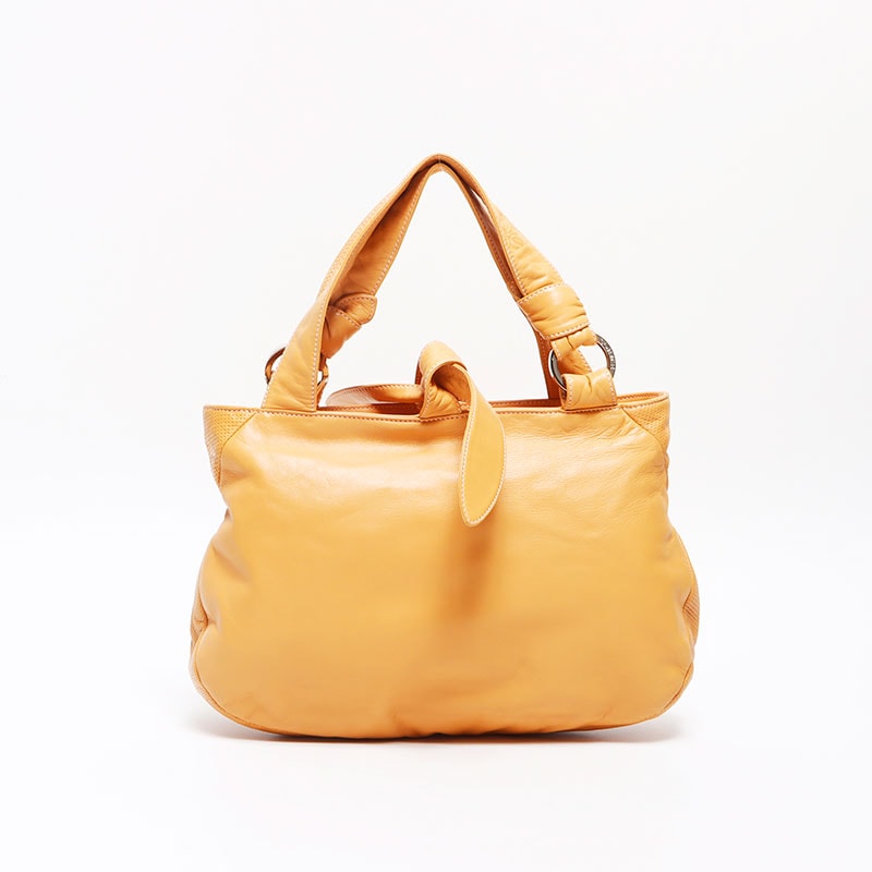 ロエベ LOEWE レザー アナグラム ハンドバッグ【中古】