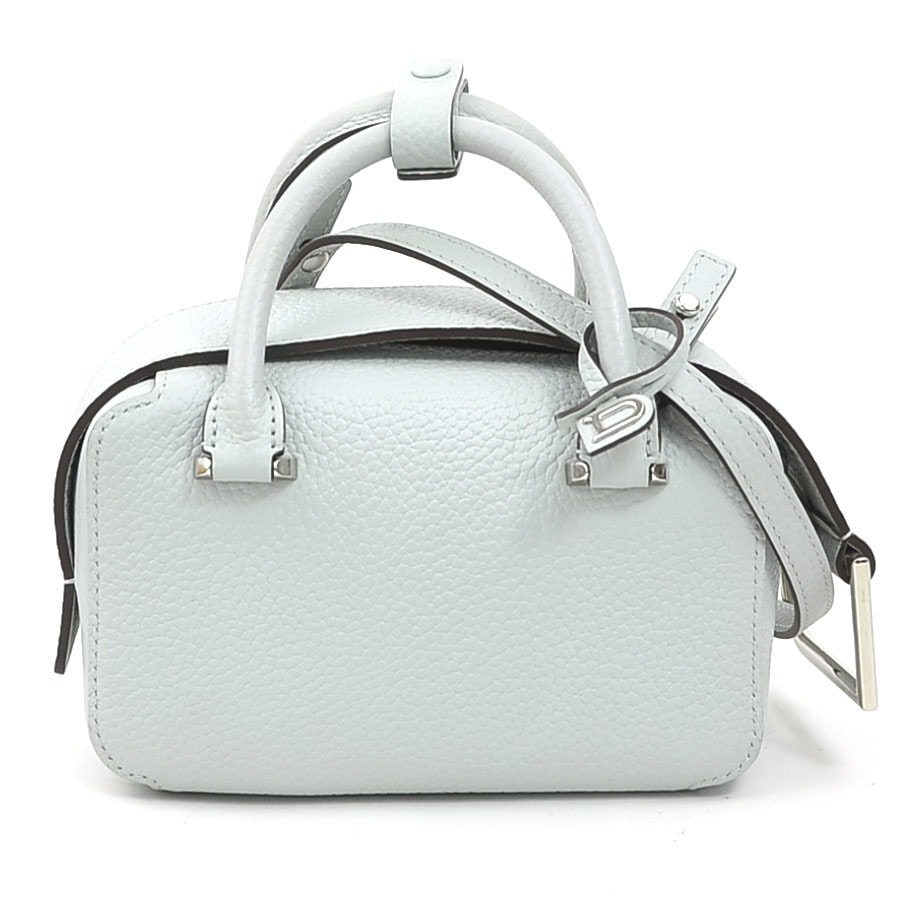 デルヴォー DELVAUX ショルダーバッグ クールボックス ナノ レザー アイスブルーグレー レディース【中古】 h31871a