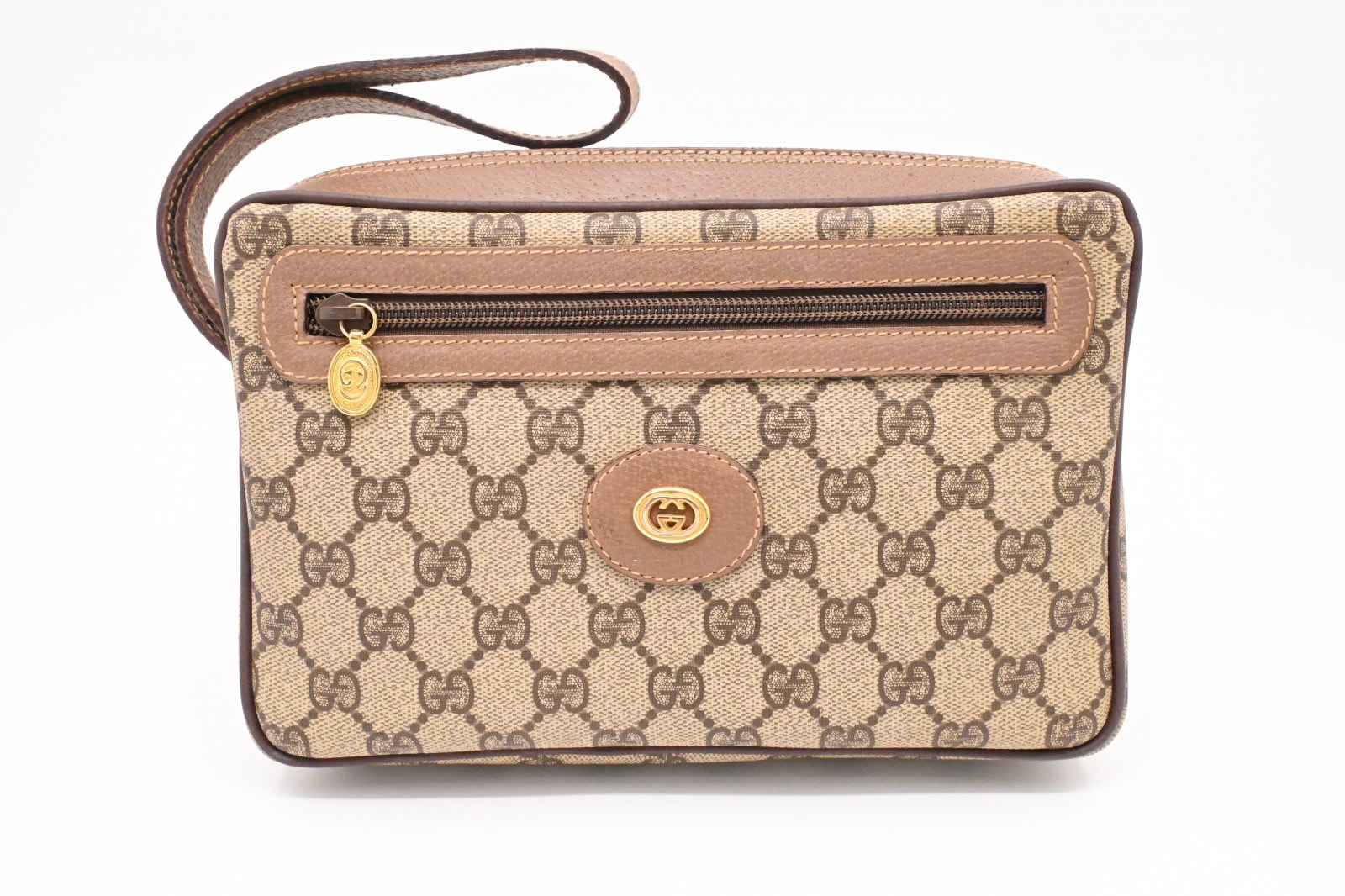 グッチ GGスプリーム ヴィンテージ クラッチバッグ 