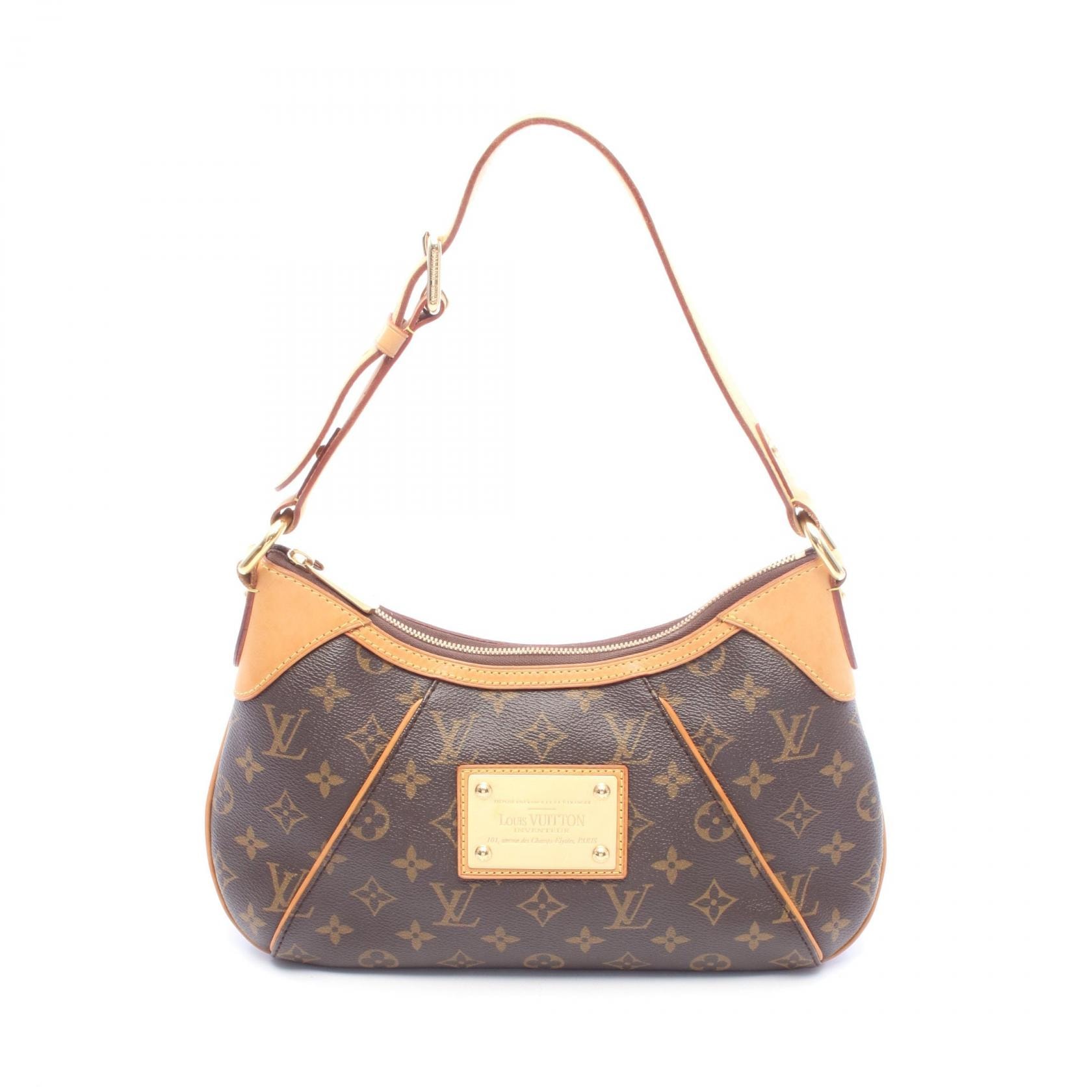 ルイ・ヴィトン LOUIS VUITTON テムズPM モノグラム ショルダーバッグ バッグ PVCコーティングキャンバス レザー レディース ブラウン系 M56384 【中古】