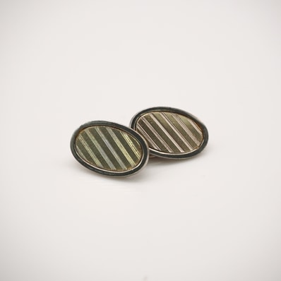 美品 TIFFANY&Co. ティファニー ダブルオーバル チェーンカフス SV925 - カフス シルバー ゴールド シルバー メンズ