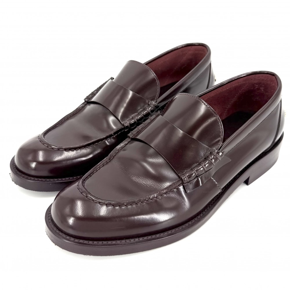 CHANEL シャネル ローファー ロゴ ココマーク シューズ 靴 37C 約24cm レザー ブラウン 茶 ゴールド金具 レディース【中古品】