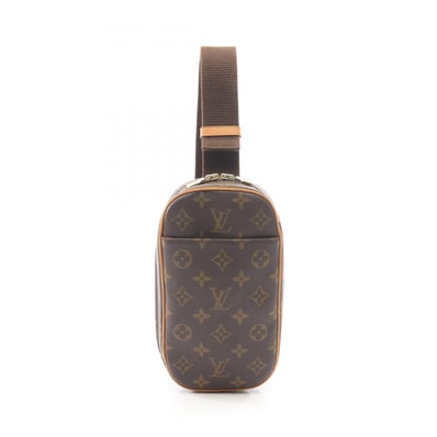 ルイ・ヴィトン LOUIS VUITTON ポシェットガンジュ モノグラム ウエストバッグ ボディバッグ バッグ PVCコーティングキャンバス レザー モノグラム メンズ レディース ブラウン系 M51870 【中古】