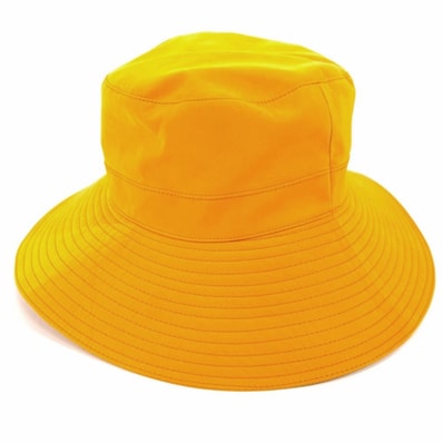 HERMES エルメス ハット バケットハット 帽子 ファッションアイテム 57サイズ ポリエステル ナイロン イエロー レディース【中古品】