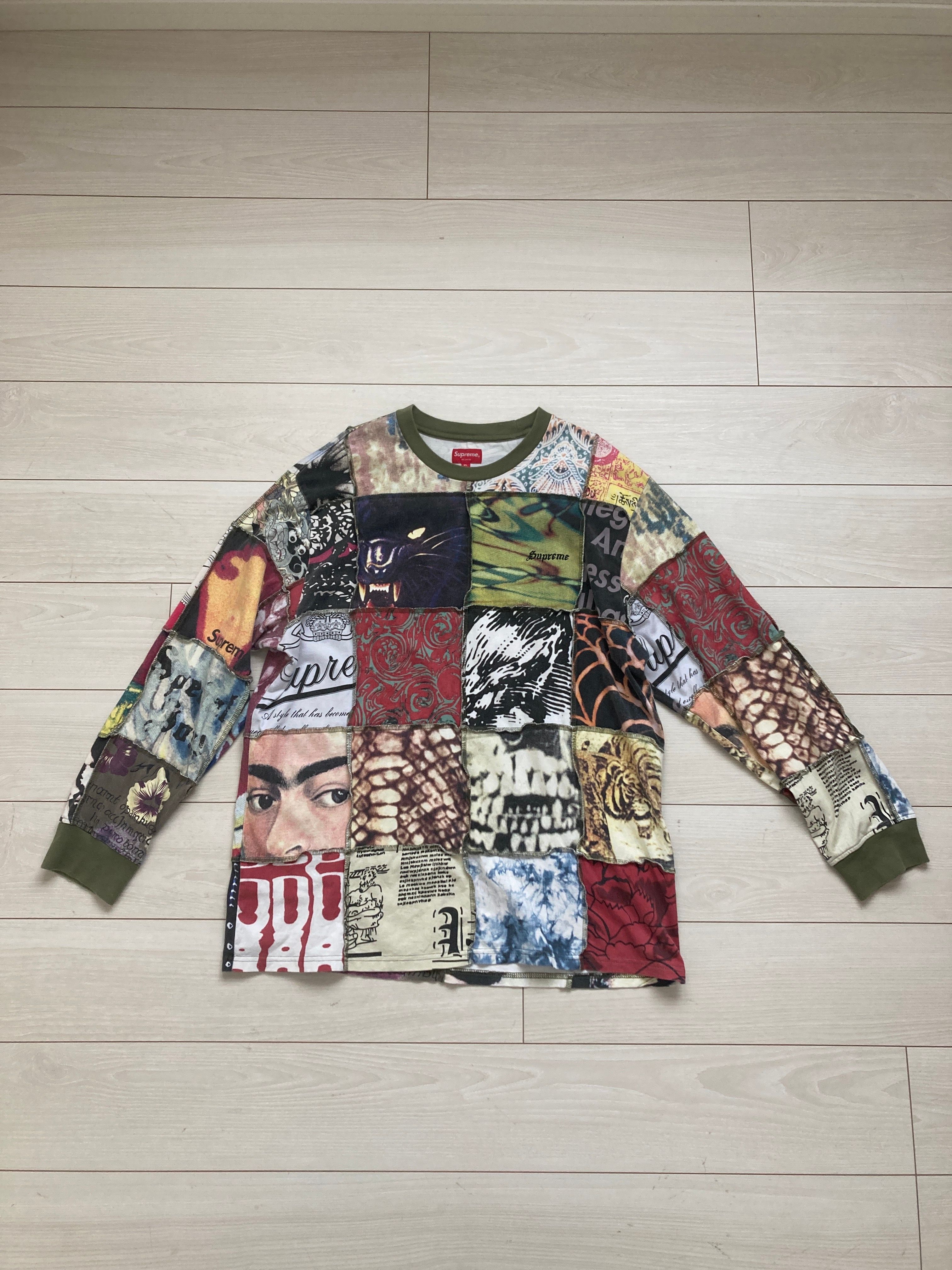 Supreme Mosaic Patchwork L/S Top "Multi"