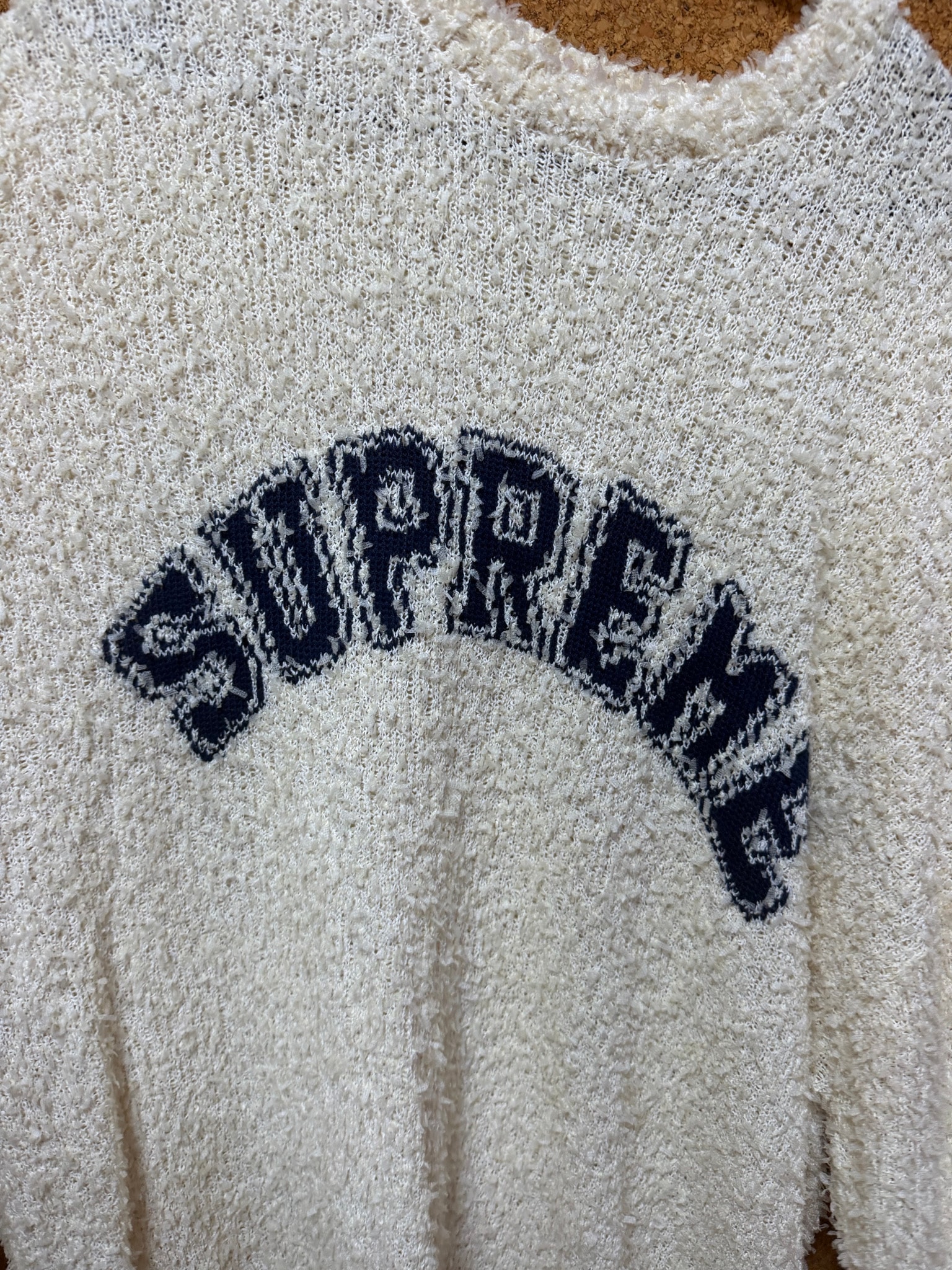 Supreme Textured Arc Sweater "Cream"