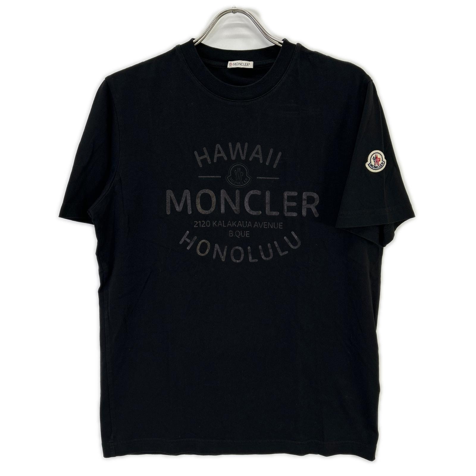 モンクレール 【美品/23年製】J10918C00040 SS T-SHIRT HAWAII ロゴプリント 半袖Tシャツ M