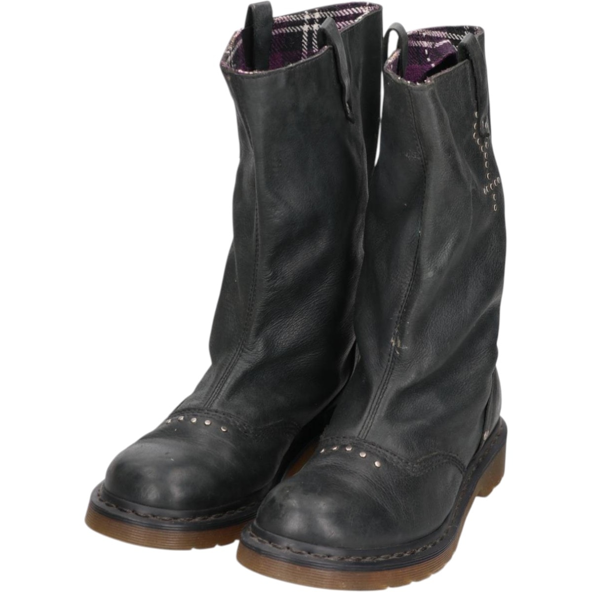 古着 ドクターマーチン Dr.Martens ALEXIA アレクシア スタッズ バイクブーツ 7 レディース26.0cm相当/saa014830