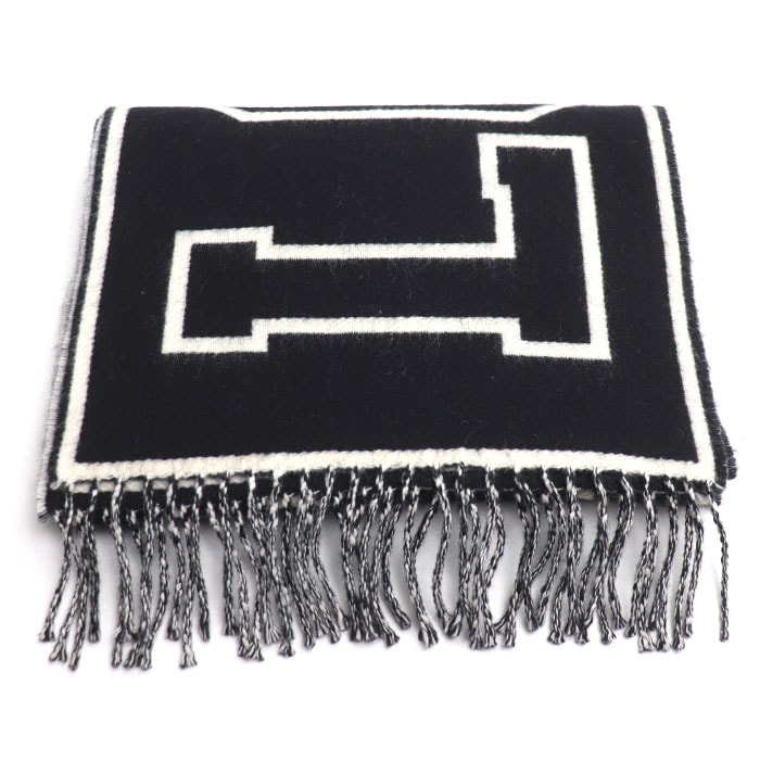 LOUIS VUITTON ルイ・ヴィトン エシャルプ シティールイ マフラー ブラック M71317 AB0198 メンズ【中古】