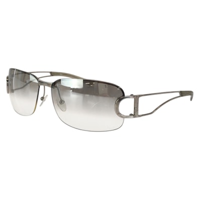 Dior ディオール Diorly 2 CDロゴ サイズ61□14-127 シルバー メタル プラスチック/ サングラス 男女兼用 スクエア 1-0294248 【中古】