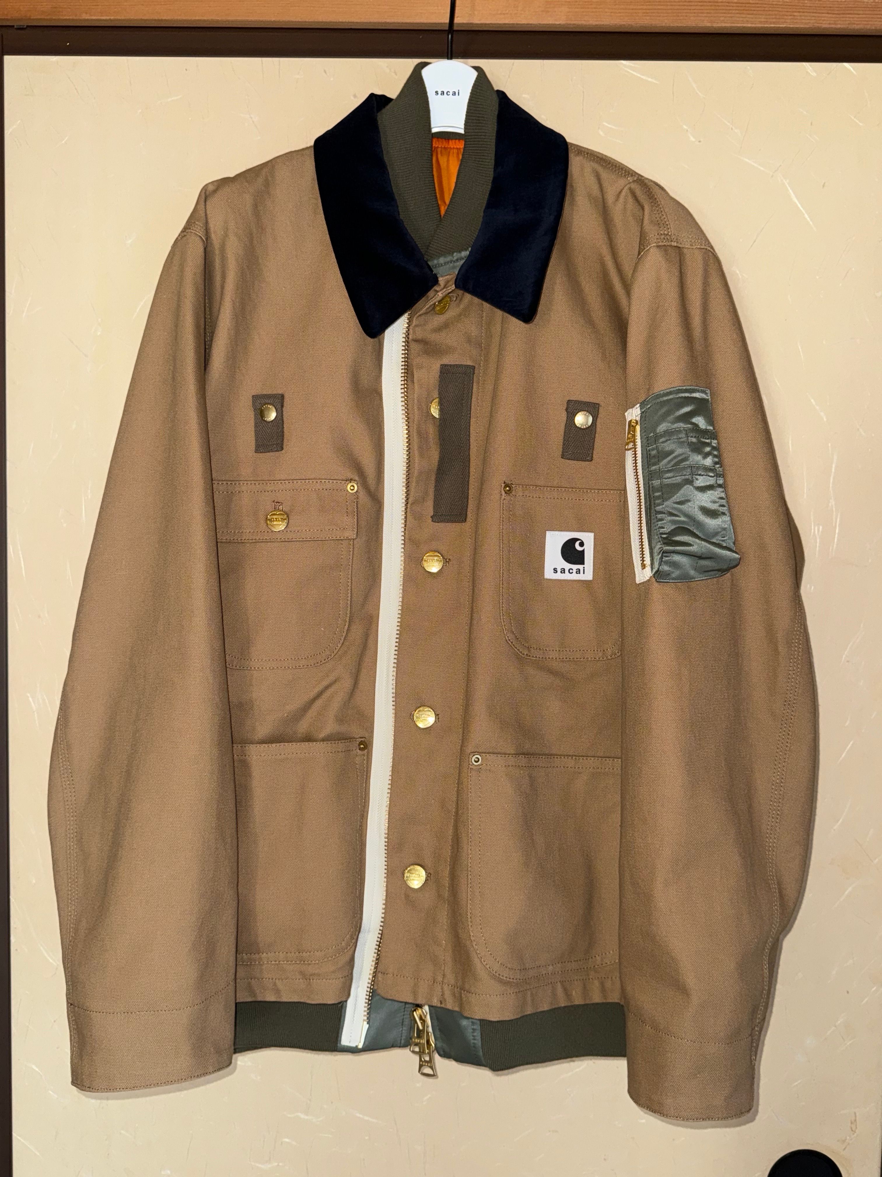 Carhartt WIP x sacai Canvas MA-1 Jacket Michigan "Beige"