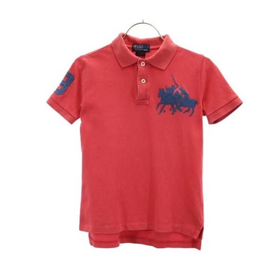 Polo by Ralph Lauren ポロバイラルフローレン 半袖 ポロシャツ 6 オレンジ系 鹿の子