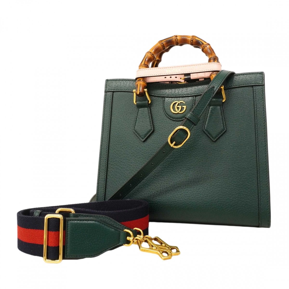 【6dc3786-k】グッチ ショルダーバッグ GGナイロン 257265 ナイロン ブラウン シルバー金具【中古】レディース GUCCI - 【6dc3786-k】グッチ ショルダーバッグ GGナイロン 257265