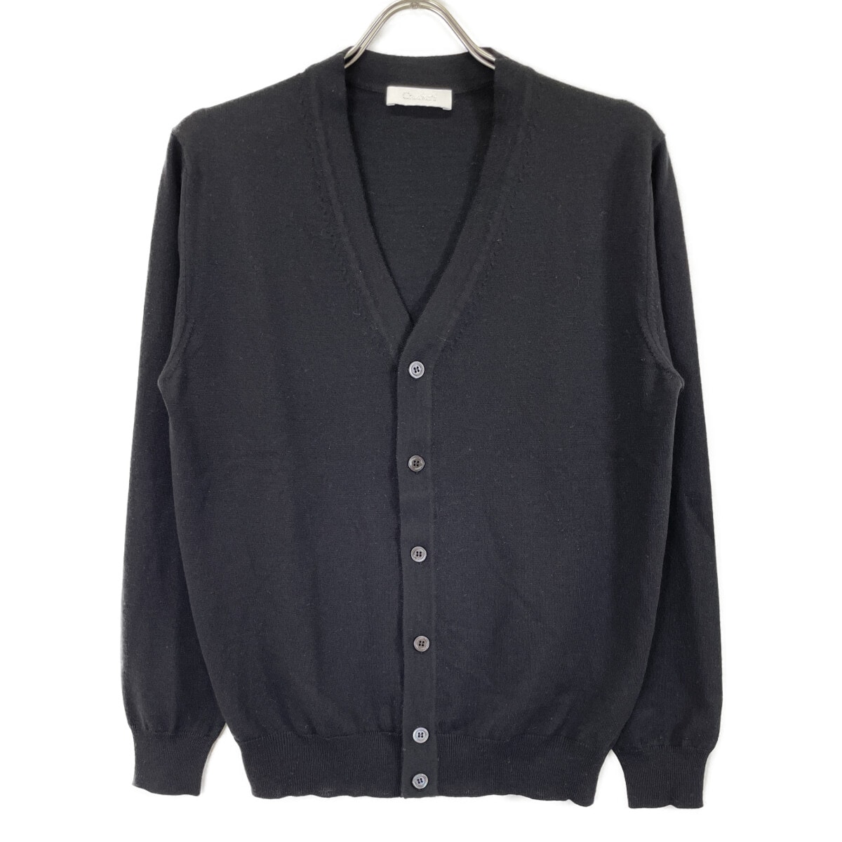 極美品　クルチアーニ　カシミヤ100％　カーディガン　ブラック　イタリア製　52 極美品 クルチアーニ カシミヤ100％ カーディガン ブラック