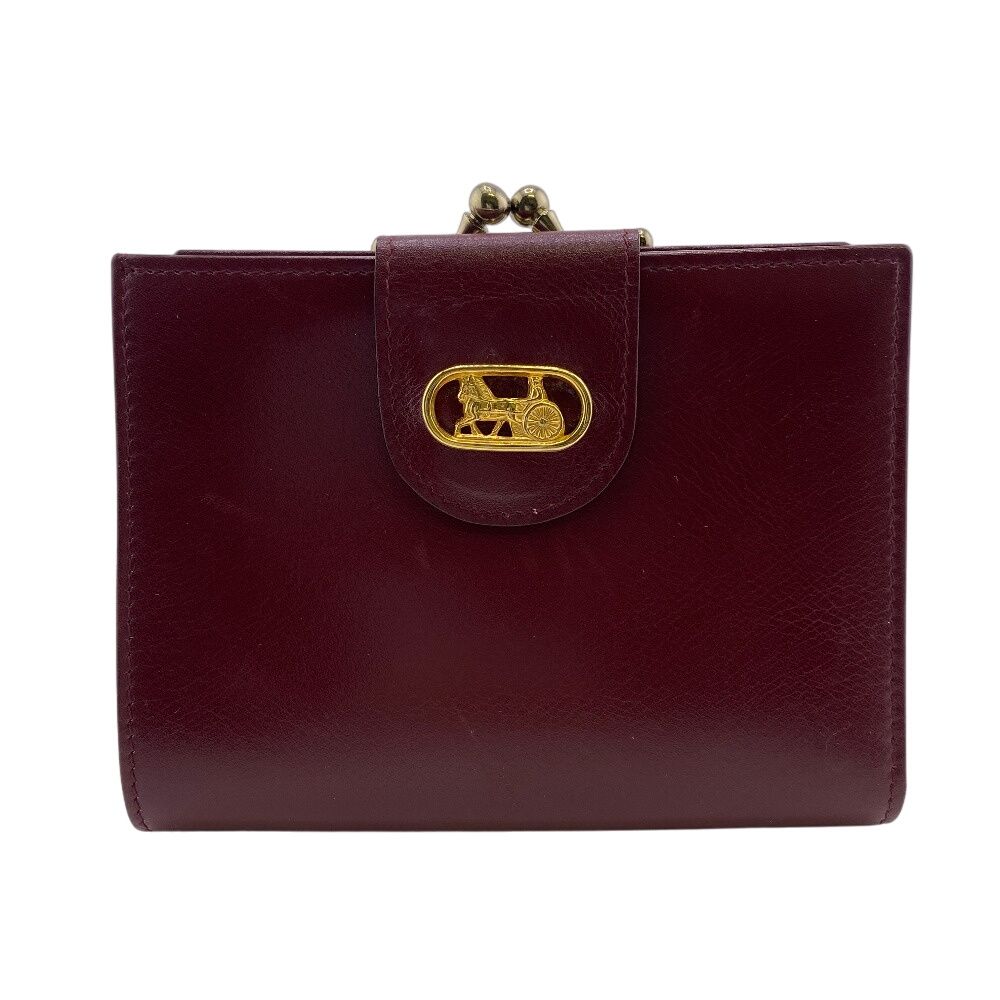 CELINE がま口二つ折り財布　セリーヌヴィンテージ 新品・未使用(ワケあり)】セリーヌ CELINE 二つ折り財布 馬車