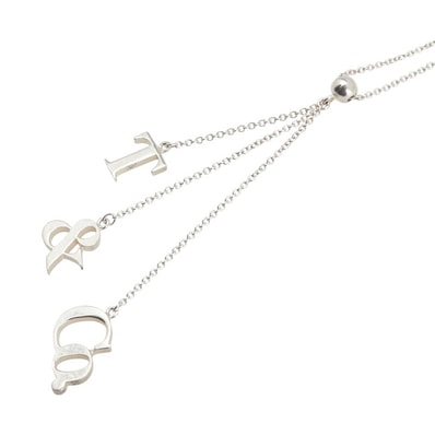 ティファニー T&Co. ロゴ ネックレス SV925 シルバー レディース TIFFANY&Co. 【中古】