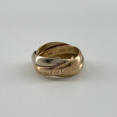 CARTIER(カルティエ) トリニティ #47 イエローゴールド / ピンクゴールド / ホワイトゴールド Au750 リング・指輪 6.59g イエローゴールド×ピンクゴールド×ホワイトゴールド