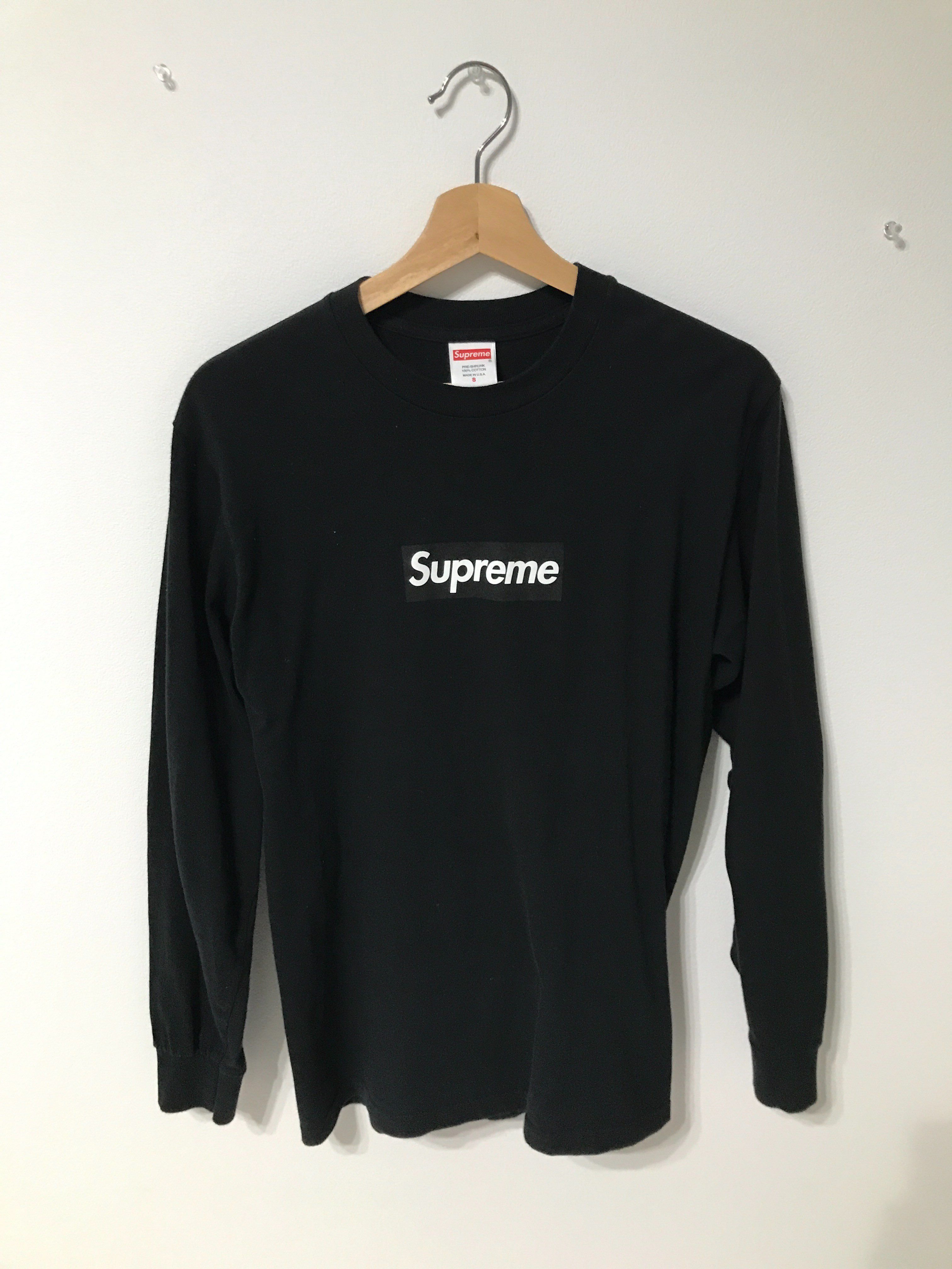 Supreme Box Logo L/S Tee "Black"