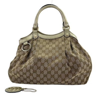 グッチ GUCCI GGキャンバス ハンドバッグ【中古】