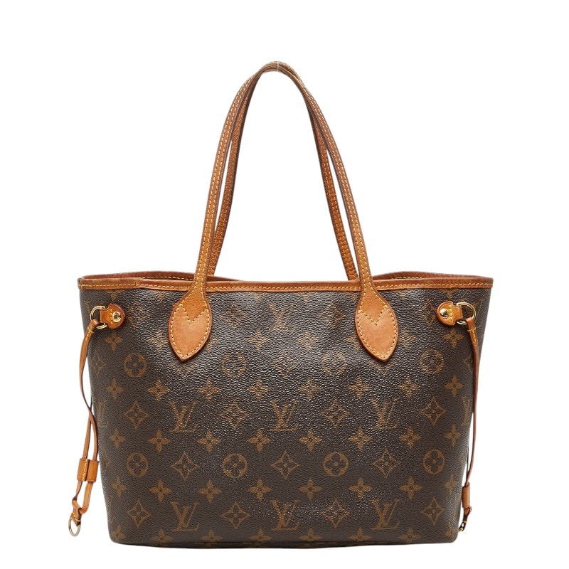 ルイ ヴィトン モノグラム ネヴァーフルPM トートバッグ ハンドバッグ M40155 ブラウン PVC レザー レディース LOUIS VUITTON 【中古】