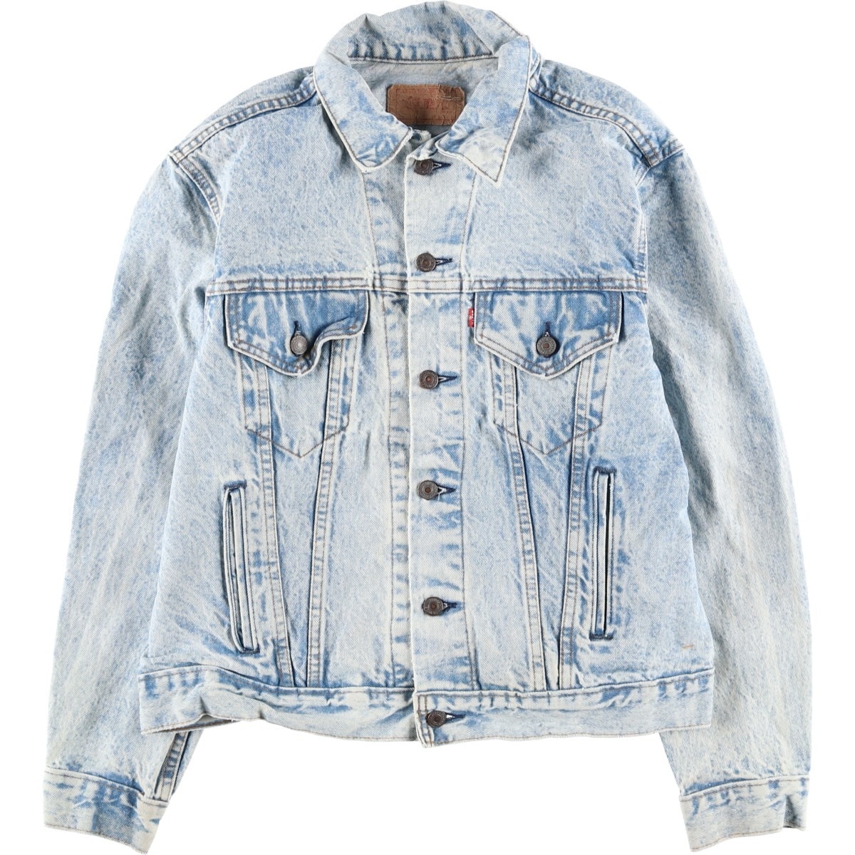 古着 90年代 リーバイス Levi's 70506-0217 ケミカルウォッシュ デニムジャケット Gジャン USA製 メンズM相当 ヴィンテージ/eaa606964