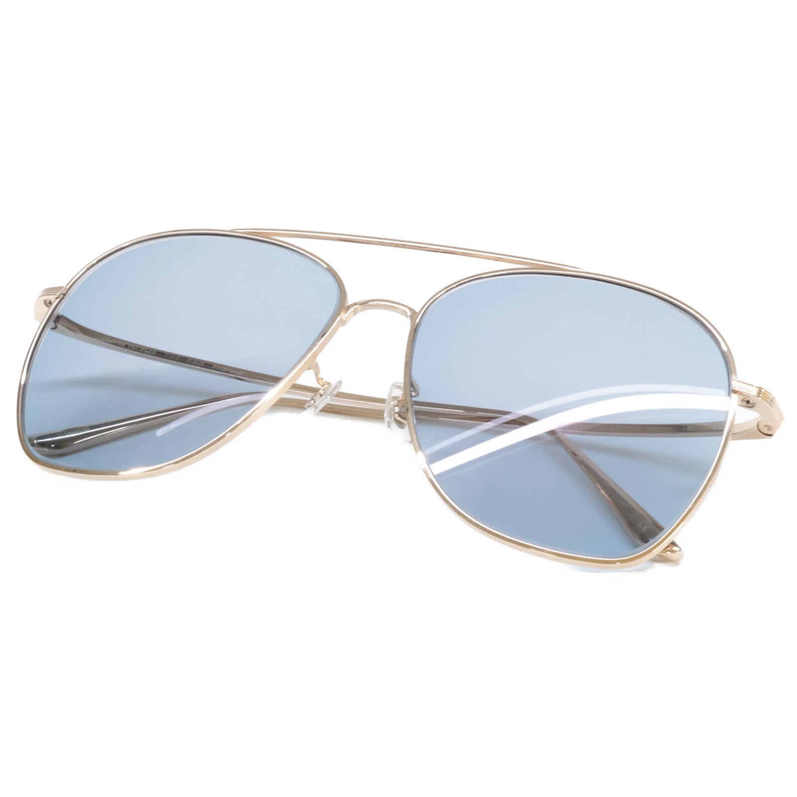 オリバーピープルズ x THE ROW ザ・ロウ 【美品】OV1278ST 529257 ELLERSTON 度入りレンズ パイロットシェイプ 58□15 145