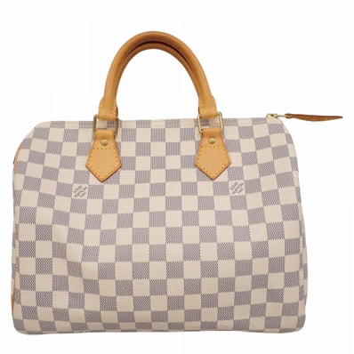 【6dd4217】ルイヴィトン ハンドバッグ ダミエ・アズール スピーディ30 N41533 ホワイト【中古】レディース