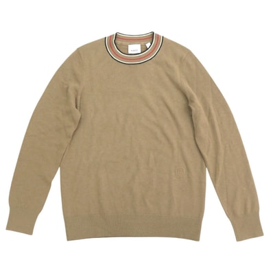 バーバリー TBロゴ刺繍 カシミヤ キャメル セーター