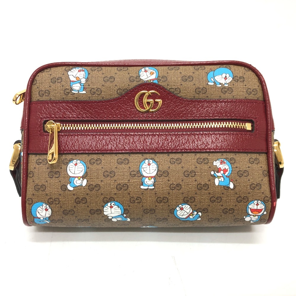 グッチ GUCCI ドラえもん x GUCCI 647784 GGスプリーム カバン ショルダーバッグ GGスプリームキャンバス ブラウン 未使用