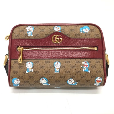 グッチ GUCCI ドラえもん x GUCCI 647784 GGスプリーム カバン ショルダーバッグ GGスプリームキャンバス ブラウン 未使用